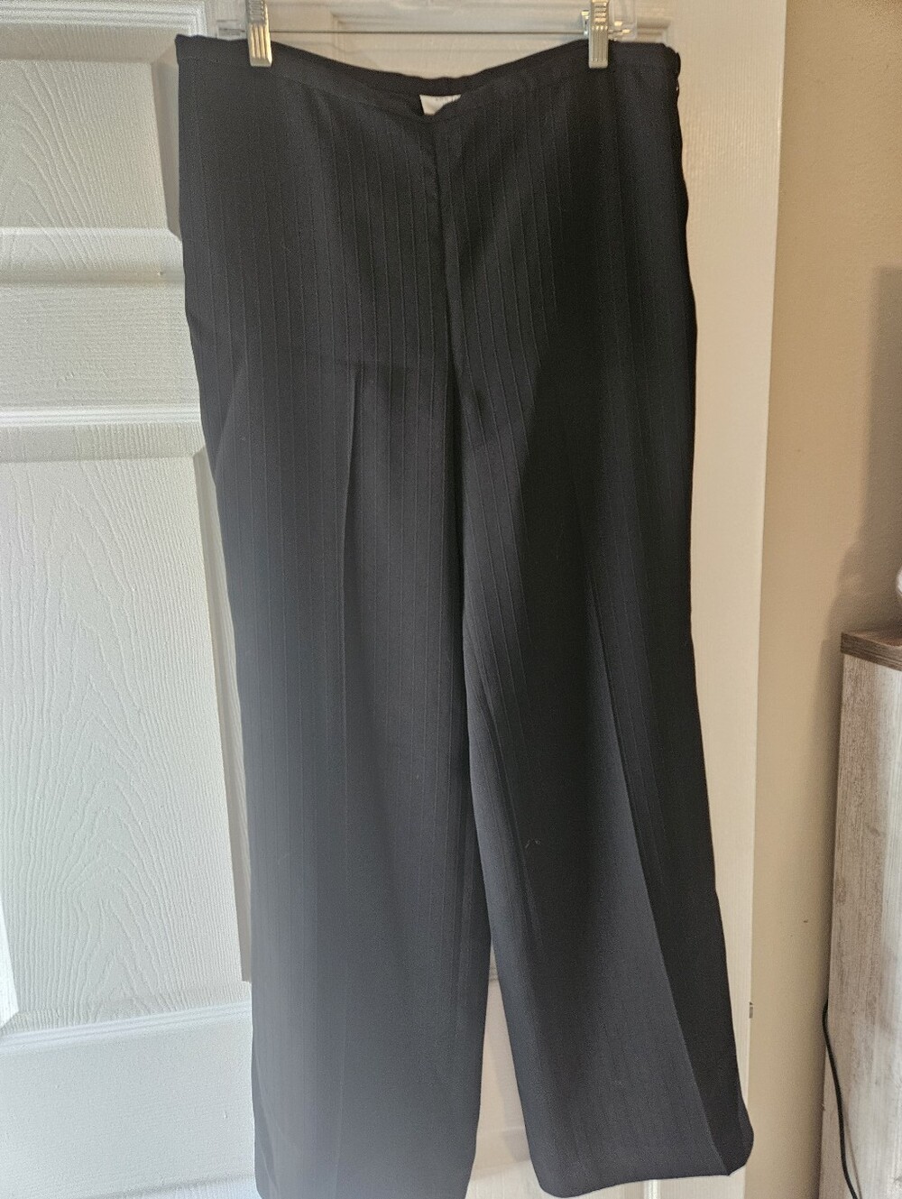 Ann Taylor Black Pinstripe Womens Dress Pants